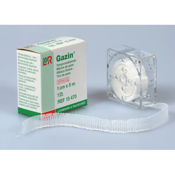 Gazin® Tamponadebinden, steril, 1cm x 5m