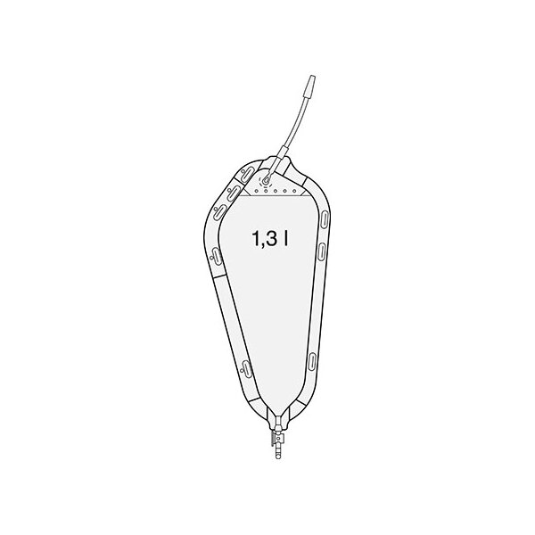 SAUER-Rollibeutel - mit Drehhahn 1,3l - L=12cm