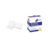 BeeSana® Vlieskompresse, 5 x 5cm, 6fach, steril