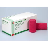 Lenkelast® Color, Universalbinde, rot, 8cm x 5m