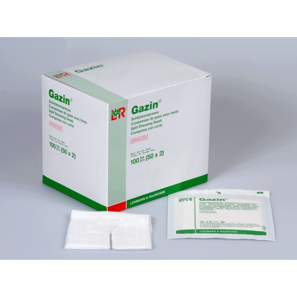 Gazin® Schlitzkompressen, 8-fach, 10 x 10cm