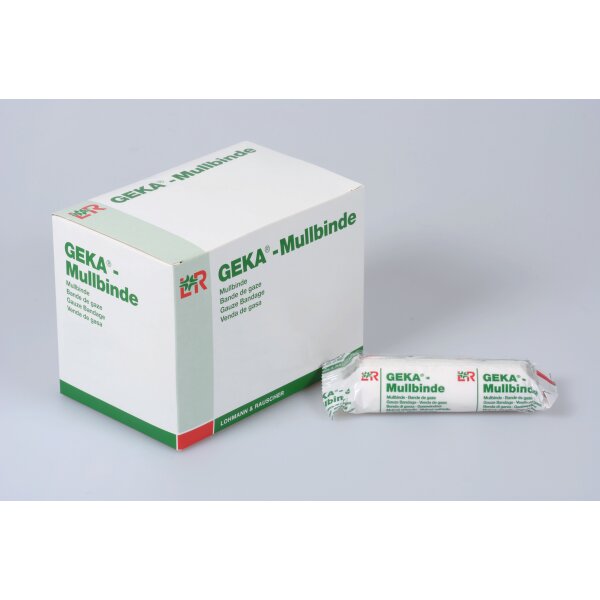 Geka® Mullbinde, starre Fixierbinde, 4cm x 4m