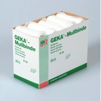 Geka® Mullbinde, starre Fixierbinde, 12cm x 4m