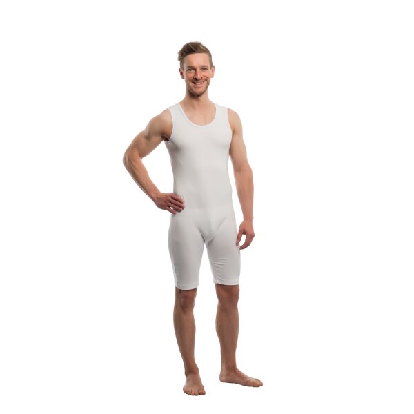 SUPRIMA Pflegebody m.Bein o.Arm m.RV weiss L