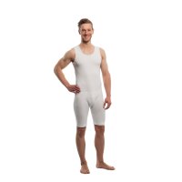 SUPRIMA Pflegebody m.Bein o.Arm m.RV weiss L