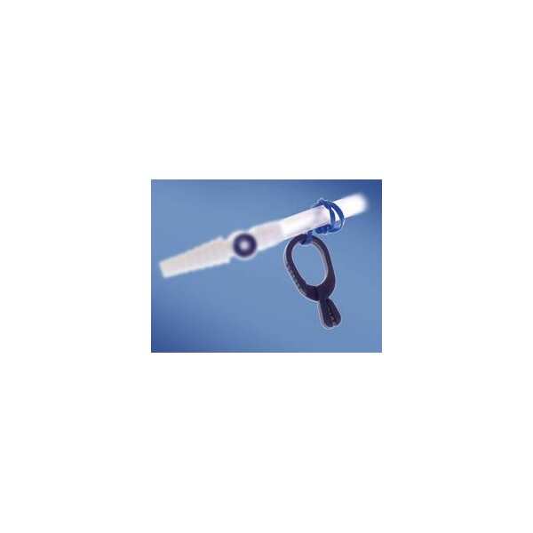 Schlauch-Fixierklemme m. Gummiband, unsteril