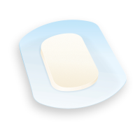 Active® Foam, Wundverband m. Haftrand, 12,5x12,5cm
