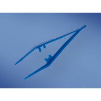 Einmal-Pinzette, 13cm lang, steril, blau