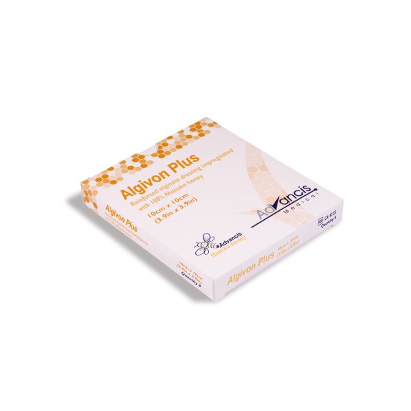 Algivon® Plus, Spezial-Alginat-Auflage, 5 x 5cm
