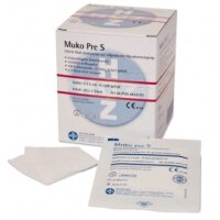 Muko Pre S, Mullkompressen, 7,5x7,5cm, steril, 8f.