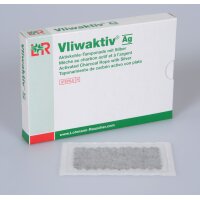 Vliwaktiv® Ag, Aktivkohle-Tamponade, 10 x 15cm