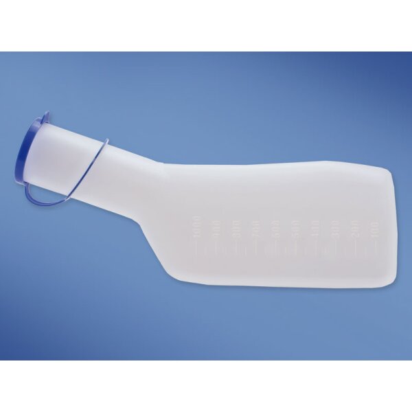 Urinflasche für Männer, 1000ml, eckig, unsteril