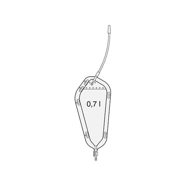 SAUER-Rollibeutel - mit Drehhahn 0,7l - L=22cm