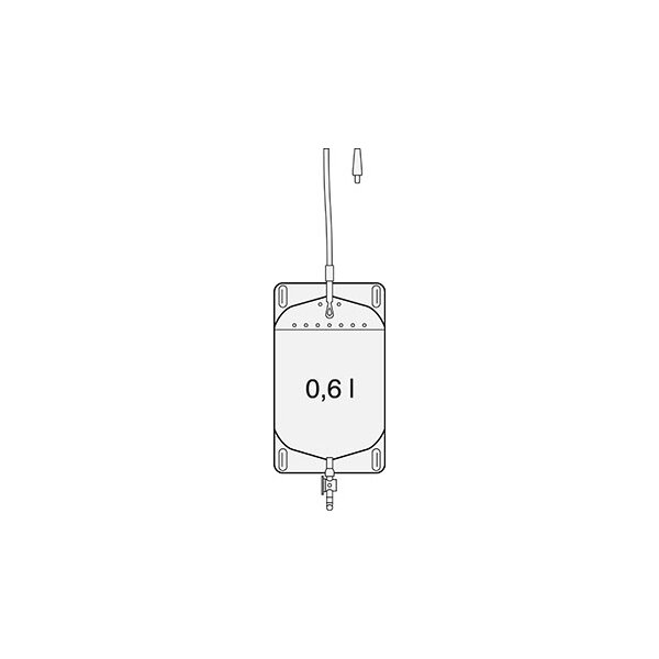 SAUER-Fußgängerbeutelbeutel - Drehhahn 0,6l