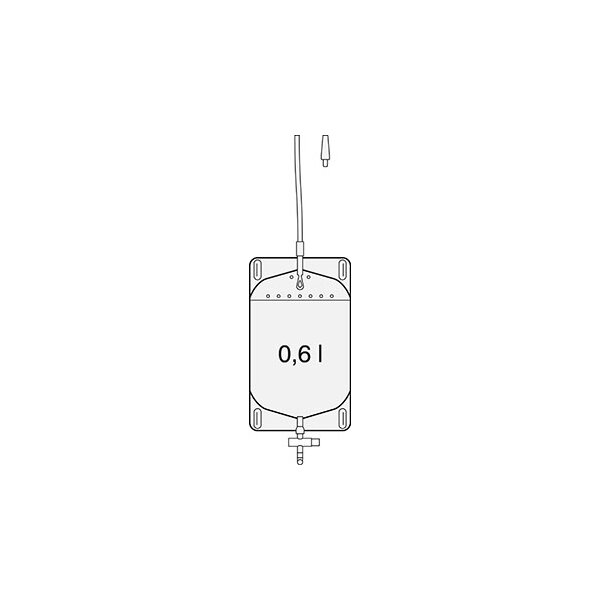 SAUER-Fußgängerbeutelbeutel - Schiebehahn 0,6l