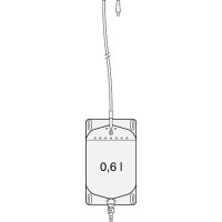 SAUER-Fussgängerbeutel 600 ml 45 cm Schlauch