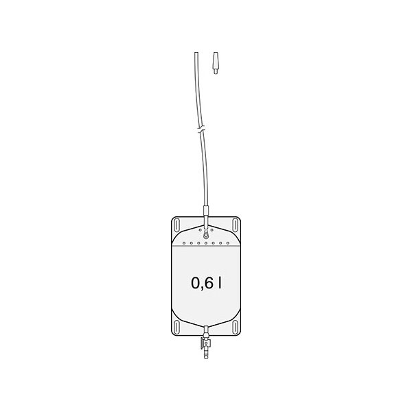SAUER-Fußgängerbeutelbeutel - Drehhahn 0,6l