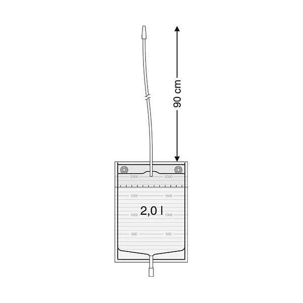 Bettbeutel mit festmont. Adapter - 2l