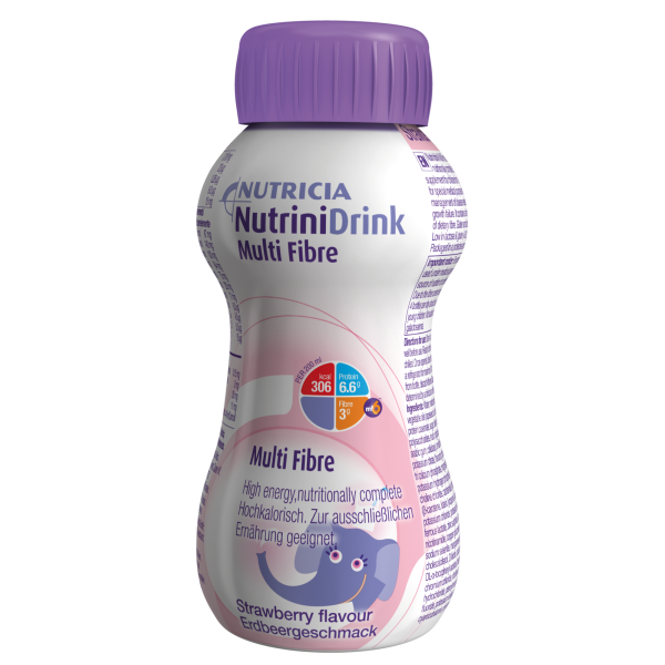 NutrinDrink Multi Fibre, Erdbeere, 200ml