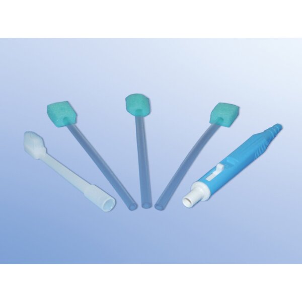MUNDPFLEGE-SET m.Handgriff Zahnbürste 3-Schwämmch.