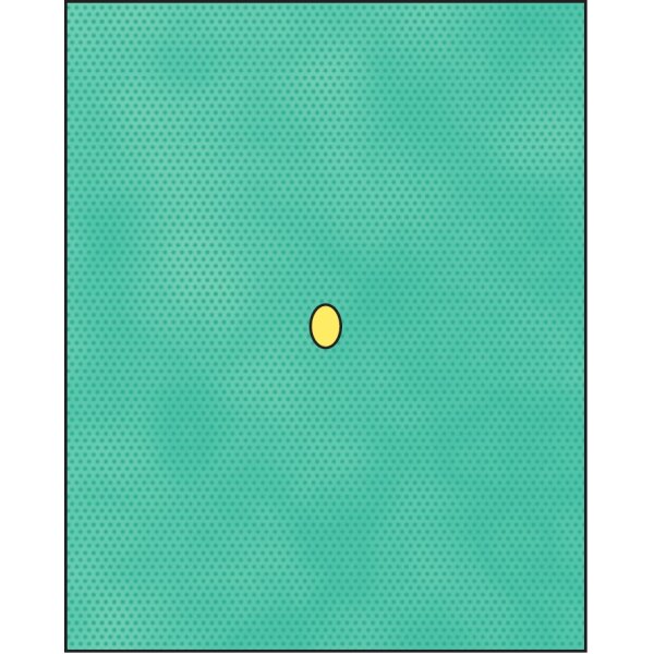 Raucodrape® PRO Lochtuch m. Inzisionsfolie, 7x10cm