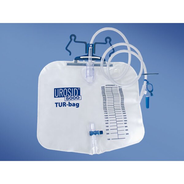 Urosid® TUR-bag, Spülbeutel, 5l, 120cm, m. Nadel