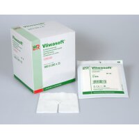 Vliwasoft® Schlitzkompressen, 10 x 10cm, steril