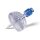 Mini-Spike® 2, Filter mit Safeflow-Ventil, blau