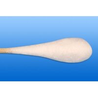 WATTESTÄBCHEN Holz 15 cm 4-5 mm mit Wattekopf