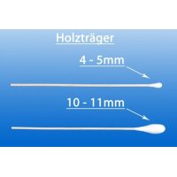 WATTESTÄBCHEN Holz 10-11 mm steril