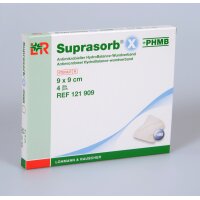 Suprasorb® X + PHMB, Wundverband, 9 x 9cm