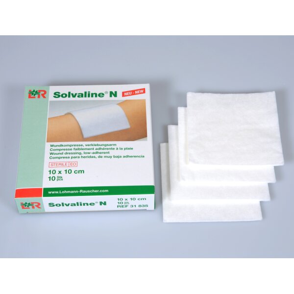 Solvaline® N, Wundkompresse, 10 x 10cm, steril