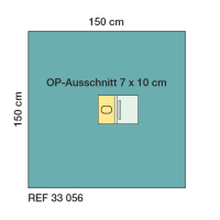 Raucodrape® PRO Augentuch, 80 x 80cm, 2lagig