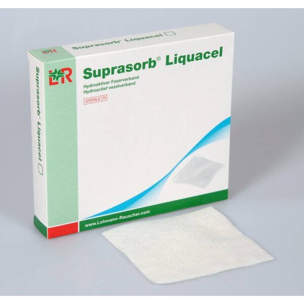 Suprasorb® Liquacel*, Faserverband, 5 x 5cm
