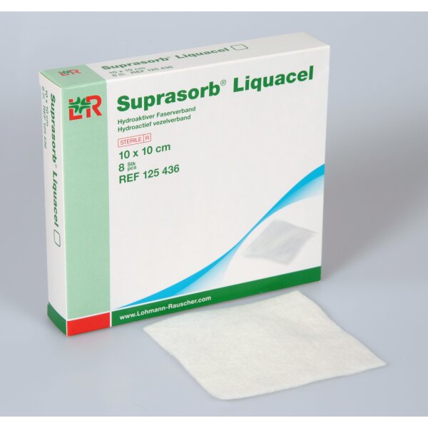 Suprasorb® Liquacel*, Faserverband, 10 x 10cm
