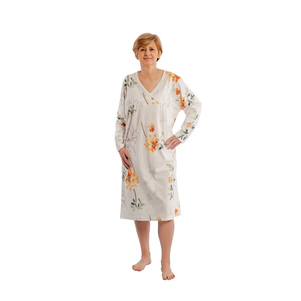 SUPRIMA Nachthemd für Damen Gr.XL gelb bedruckt