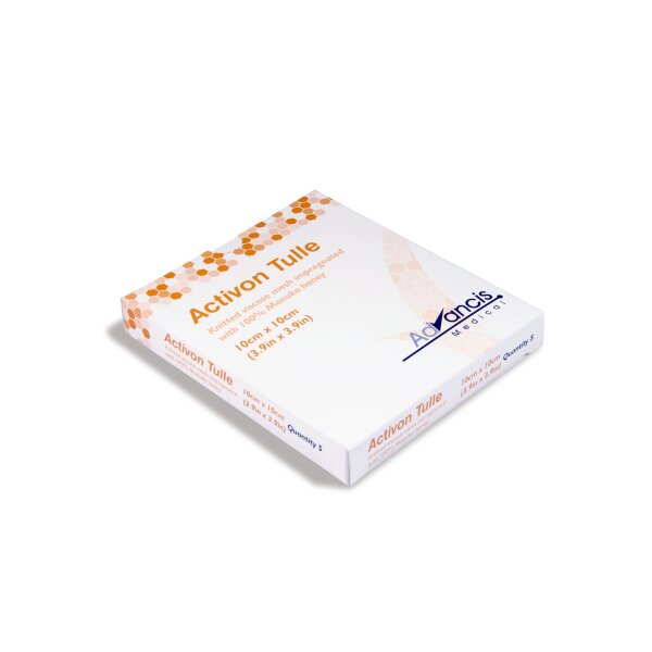 Activon Tulle®, Viskose-Gitter mit Honig,10 x 10cm