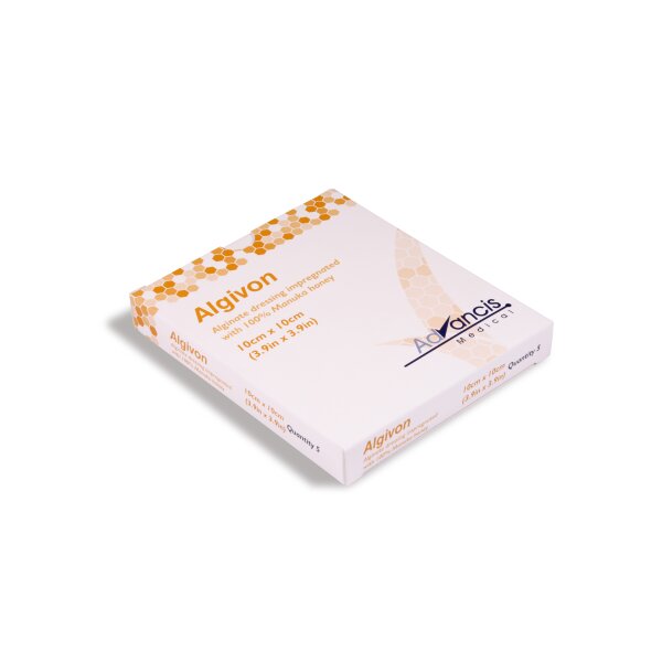 Algivon®, Alginat-Auflage mit Honig, 10 x 10cm