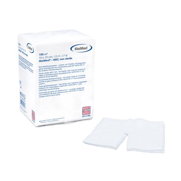 MaiMed® MK, Mull-Schlitzkomp., 5 x 5cm, steril