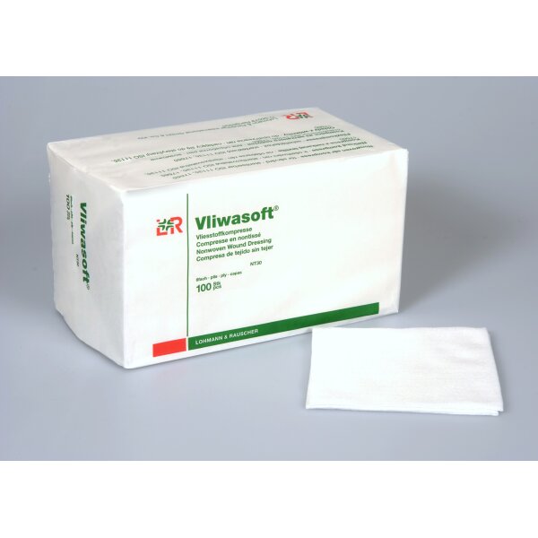 Vliwasoft® Vliesstoffkompressen, 10x20cm, 6-lagig