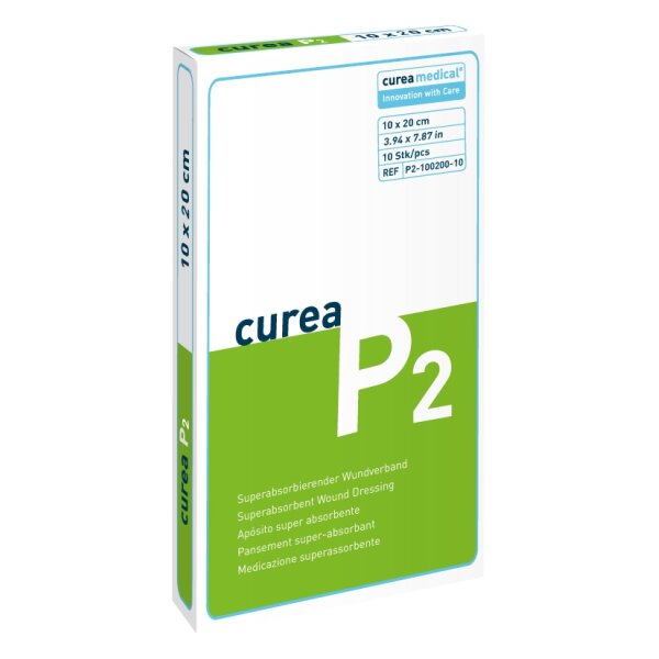 CUREA P2 superabsorb.Wundauflage 10x20 cm