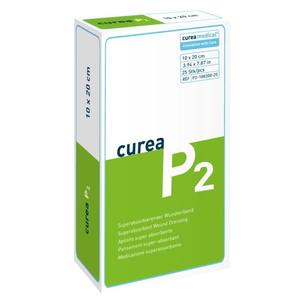 CUREA P2 superabsorb.Wundauflage 10x20 cm