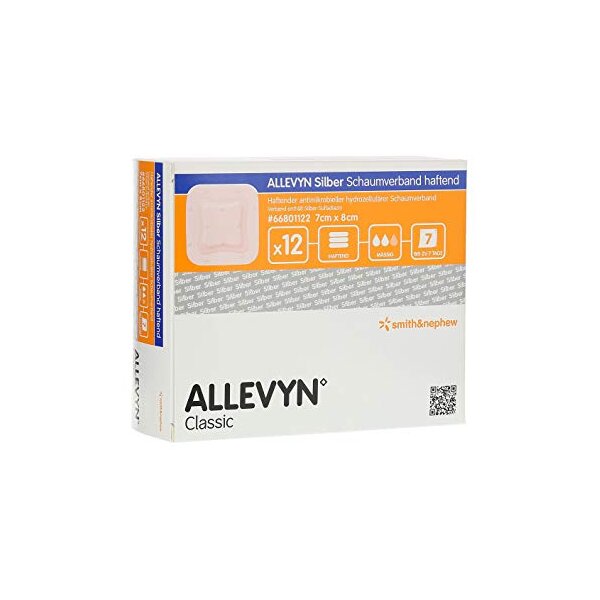 Allevyn, Silber-Schaumverband,  9,5 x 11cm