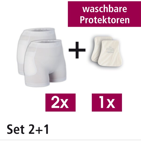 SUPRIMA Hüftprotektor-Set Gr.M 2Slip+2Prot.wasch.