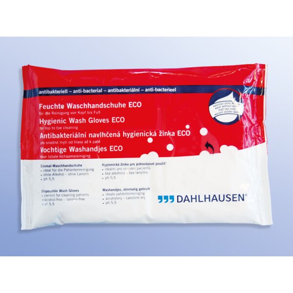 WASCHHANDSCHUHE Einmal ECO feucht antibakteriell