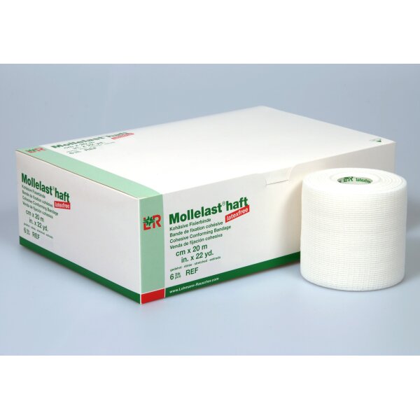 Mollelast® Haft, kohäsive Fixierbinde, 10cm x 20m