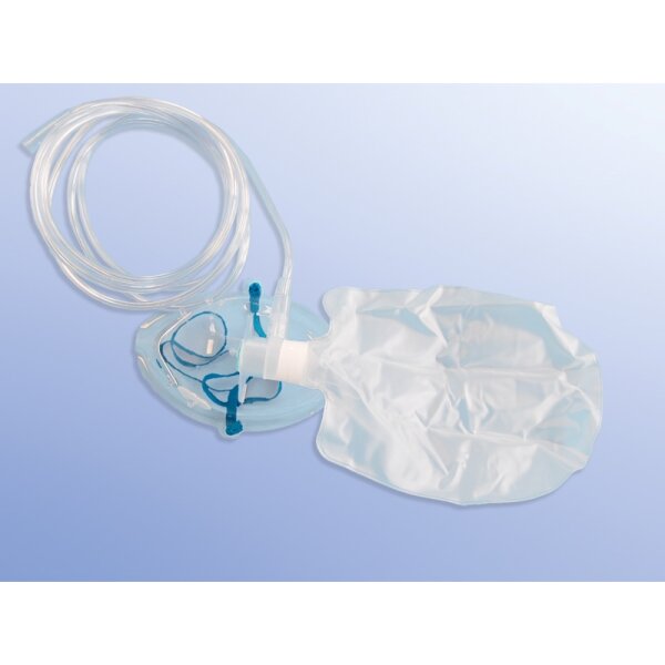 O2 Maske Erwachsene mit O2-Reservoir mit Ventil