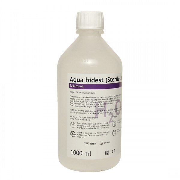 Aqua Bidest Spüllösung, 1000ml