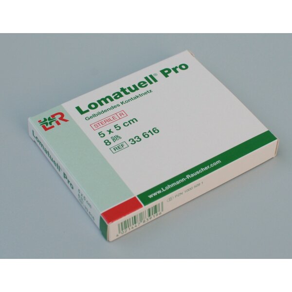 Lomatuell® Pro, Gelbildendes Kontaktnetz, 5 x 5cm steril