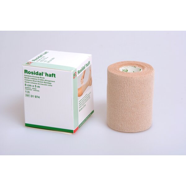 Rosidal® Haft, kohäsive Kurzzugbinde, 8cm x 5m
